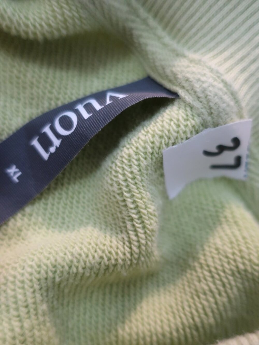 Womens Vuori Chartreuse Green (Item- 37) Crewneck Pullover Sweatshirt Top XL - Picture 6 of 6